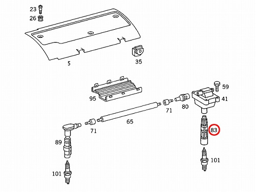 プラグコネクター(サプレッサー) メルセデスベンツ R129 R170 W124