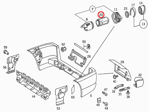 純正 パークトロニックセンサー(PTS) メルセデスベンツCLKクラス W208 CLK200 CLK200コンプレッサー CLK320  CLK55AMG Cクラス W202 C200 C200コンプレッサー C230 C240 C280 C43AMG Gクラス W463 G320  G500 G55AMG(NA) G55AMG Sクラス W220 S320