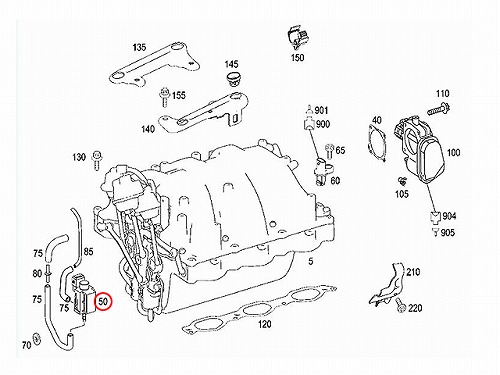 EGRスイッチオーバーバルブ メルセデスベンツ [0025401897]メルセデスベンツ R129 R170 R171 R230 W163 W164  W202 W203 W204 W207 W208 W209 W210 W211 W212 W215 W216 W219 W220 W221 W251  W463 W639 X164 X204 | セントピア