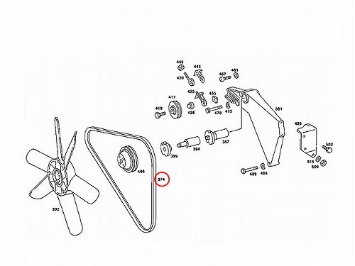 ファンベルト(Vベルト) メルセデスベンツ [0069972492]メルセデス