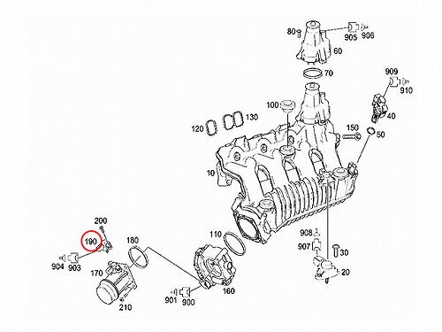 インテーク プレッシャーセンサー メルセデスベンツ [0081530228