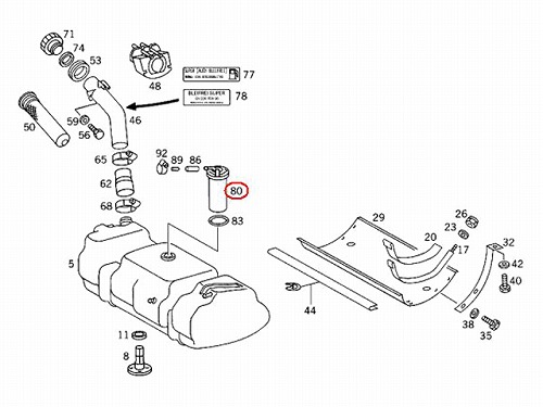 純正 燃料レベルセンサー(フューエルレベルセンサー) メルセデスベンツ Gクラス W463 300GE G300 G320 G500 G55AMG