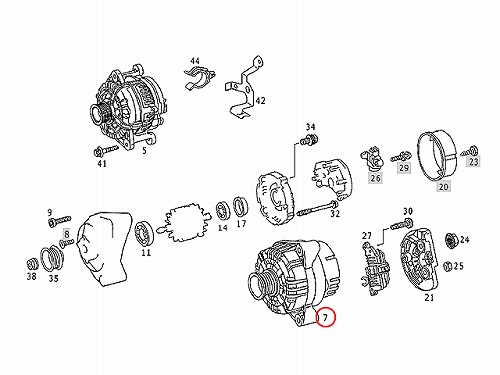 オルタネーター(ダイナモ) メルセデスベンツ [0111546402]