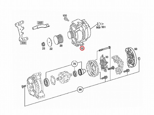 オルタネーター(ダイナモ) メルセデスベンツ [0141541302]メルセデス