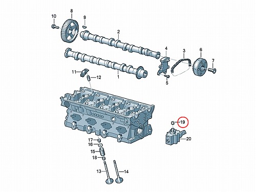 カムフォロワー AUDI(アウディ) A4/S4 8E 8H A6/S6/RS6 4F TT/TTS 8J