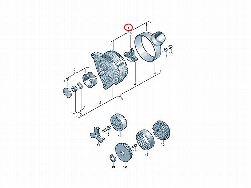 オルタネーター(ダイナモ) VW(フォルクスワーゲン) [038903018Q]VW(フォルクスワーゲン) ゴルフ4(1J) ボーラ(1J) シャラン(7M)  トゥアレグ(7L) ニュービートル(9C 1Y) パサート(3B) ポロ(9N) | セントピア