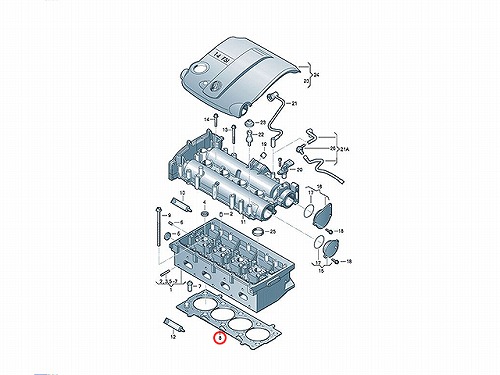 シリンダーヘッドガスケット VW(フォルクスワーゲン) [03C103383AH]VW