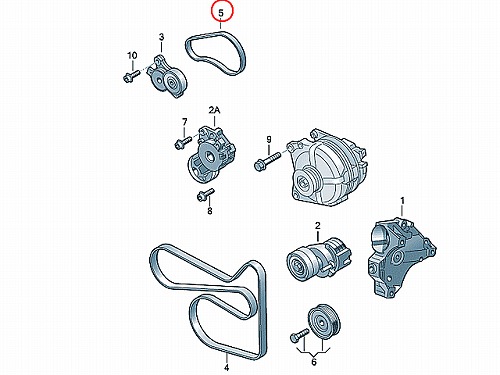 ファンベルト(スーパーチャージャー用) VW(フォルクスワーゲン