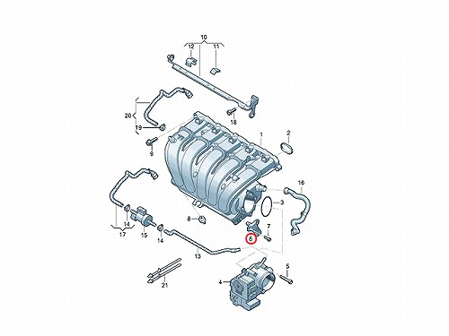 インテーク プレッシャーセンサー VW(フォルクスワーゲン) [03C906051F]