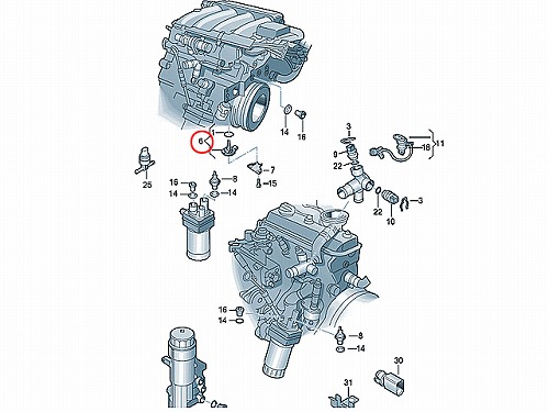 エンジンオイルレベルセンサー VW(フォルクスワーゲン) ゴルフ6(5K) 1KCCZ パサート(3C) 3CCCZF 3CCDA