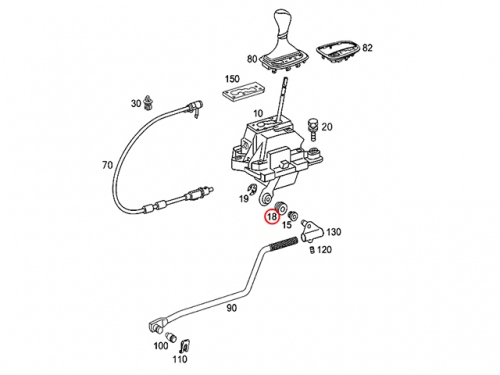 シフトリンケージブッシュ メルセデスベンツ R171 W203 W204 W207 W209 W211 W212 W219