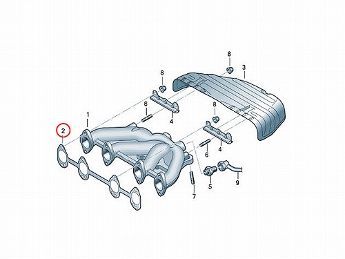 エキゾーストマニホールドガスケット VW(フォルクスワーゲン