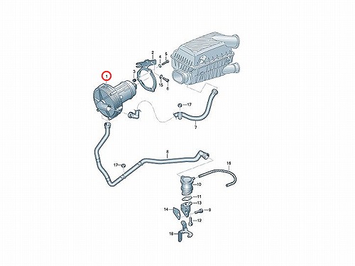 エアポンプ (排気ガス浄化ポンプ) VW(フォルクスワーゲン) [06A959253E