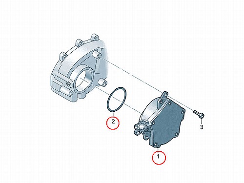 バキュームポンプ VW(フォルクスワーゲン) イオス(1F) 1FBWA ゴルフ5