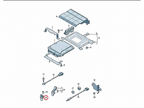 クランク角センサー(クランクポジションセンサー) AUDI(アウディ