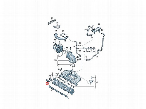 フューエルプレッシャーセンサー AUDI(アウディ) [06J906051D]AUDI