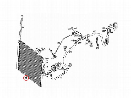 エアコンコンデンサー メルセデスベンツ [0995001554]メルセデスベンツ