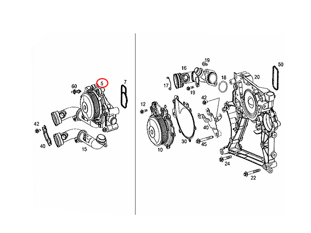 ウォーターポンプ メルセデスベンツ [538080410]メルセデスベンツ