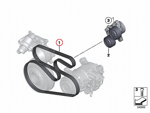 BMW ウォーターポンプ BMW F10 F11 F30 F31 X3(F25) N47 直4エンジン