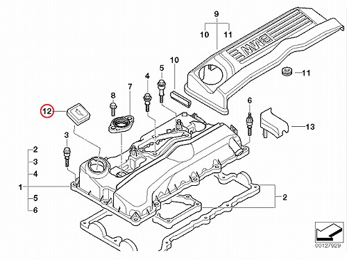 純正 エンジンオイルフィラーキャップ BMW [11127500568]BMW E46 E60