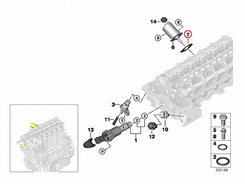 ガスケット (VANOS VVTモーター用) BMW [11127552280]