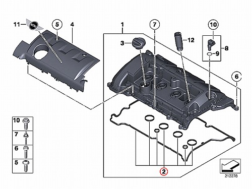 タペットカバーガスケット MINI(ミニ) [11127567877]