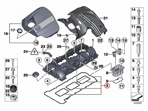 タペットカバーガスケット BMW [11127587804]