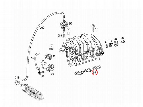 インテークマニホールドガスケット(インマニガスケット) メルセデス