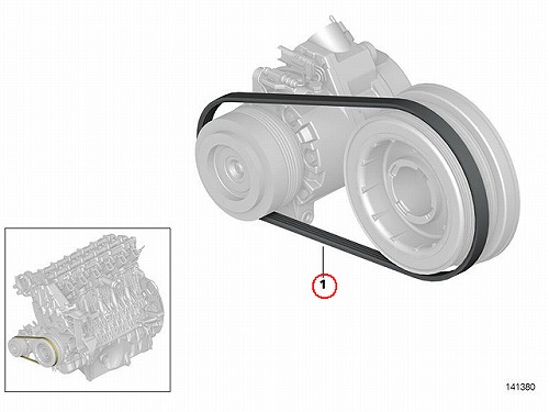 ファンベルト(Vベルト) BMW 5シリーズ E60 E61 6シリーズ E63 E64 7