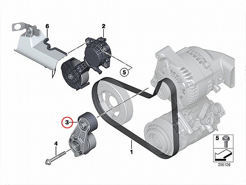 ベルトテンショナー BMW [11287603347]BMW N13(直4) エンジン F20