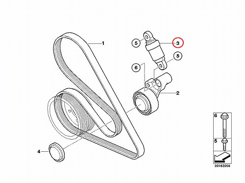 純正 ベルトテンショナーダンパー BMW [11287835417]BMW S65(V8) S85