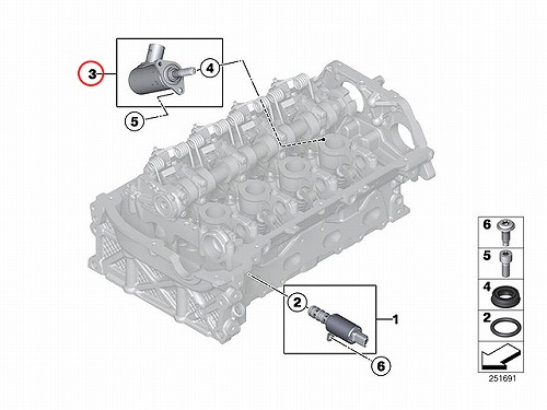 純正 VANOS VVTモーター(アクチュエーター) MINI(ミニ) [11377591588