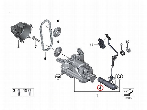 純正 オイルポンプソレノイドバルブ MINI(ミニ) [11417647238]MINI