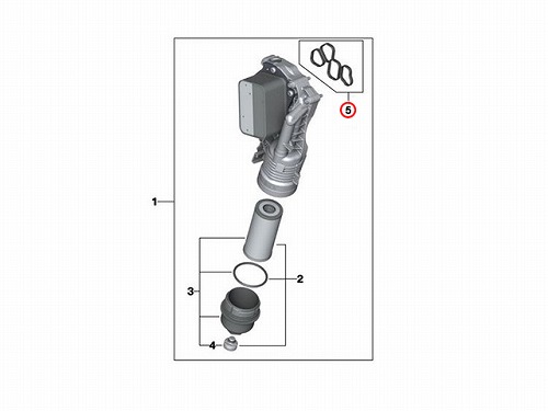オイルフィルターケース用ガスケット BMW [11428479062]BMW F40 F44 F45 F46 F48 F39 | セントピア