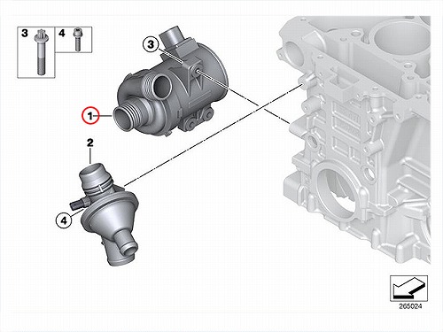 ウォーターポンプ BMW [11518635089]BMW N20(直4) エンジン E84 F07