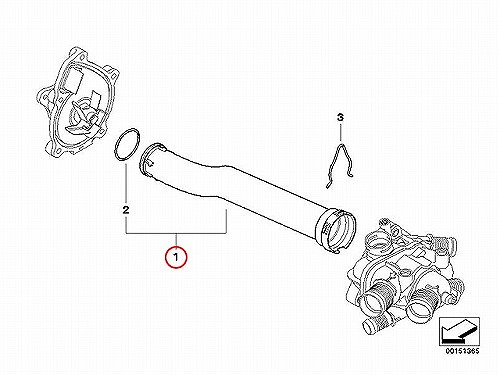 純正 ウォーターホース MINI(ミニ) [11537589713A]MINI(ミニ) R55 R56