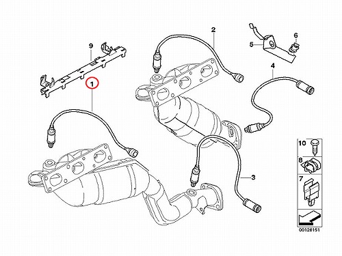 O2センサー(ラムダセンサー) BMW [11781742050]BMW E46 E39 E60 E61