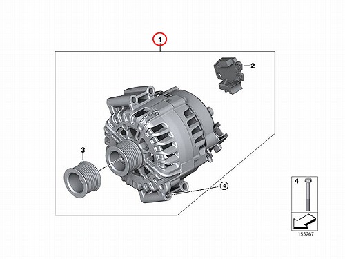 オルタネーター(ダイナモ) BMW [12317591271]BMW F10 F11 F25 | セントピア