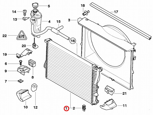 ラジエター BMW [17111436063]