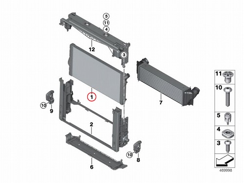 ラジエター BMW [17118509175]