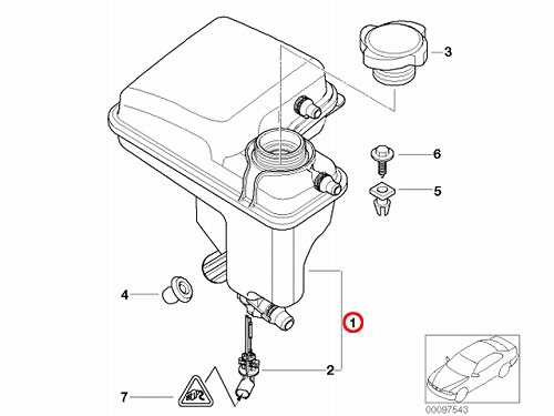 ラジエターリザーバーサブタンク(サブタンク) BMW [17138600275]