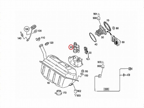 燃料ポンプ(フューエルポンプ) メルセデスベンツ [1714703394
