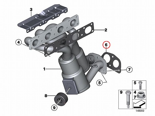 エキゾーストマニホールドガスケット BMW [18407527796]
