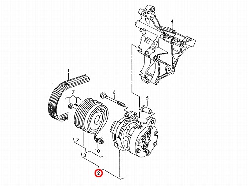 エアコンコンプレッサー VW(フォルクスワーゲン) [1J0820803L]