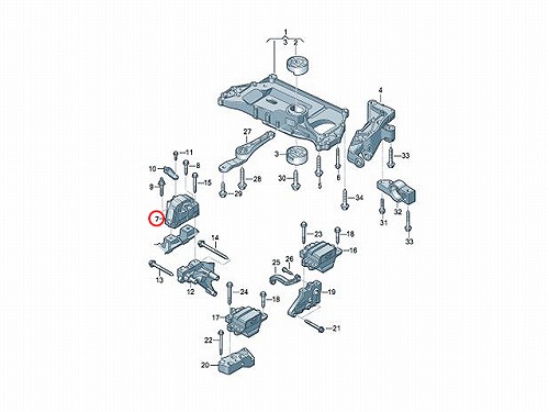 エンジンマウント ブッシュ 右側 フォルクスワーゲン シロッコ 13CAV