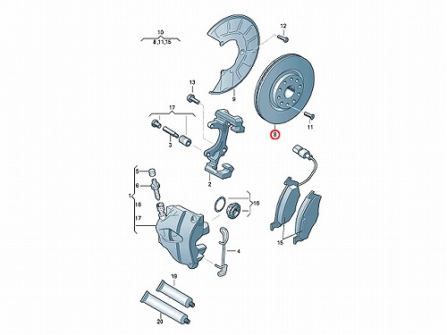 ブレーキローター(ディスクローター) フロント VW(フォルクスワーゲン