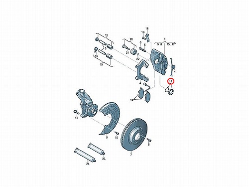 ブレーキキャリパー リペア シールキット フロント AUDI(アウディ