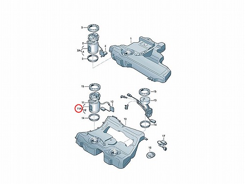 燃料ポンプ(フューエルポンプ) AUDI(アウディ) [1K0919051AR]AUDI