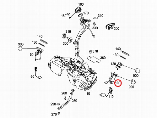 燃料レベルセンサー(フューエルレベルセンサー) メルセデスベンツ C