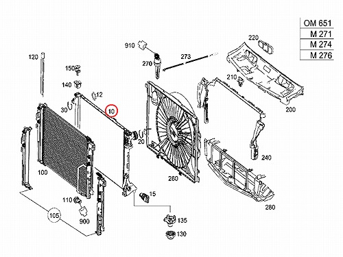 ラジエター メルセデスベンツ [2045003603]